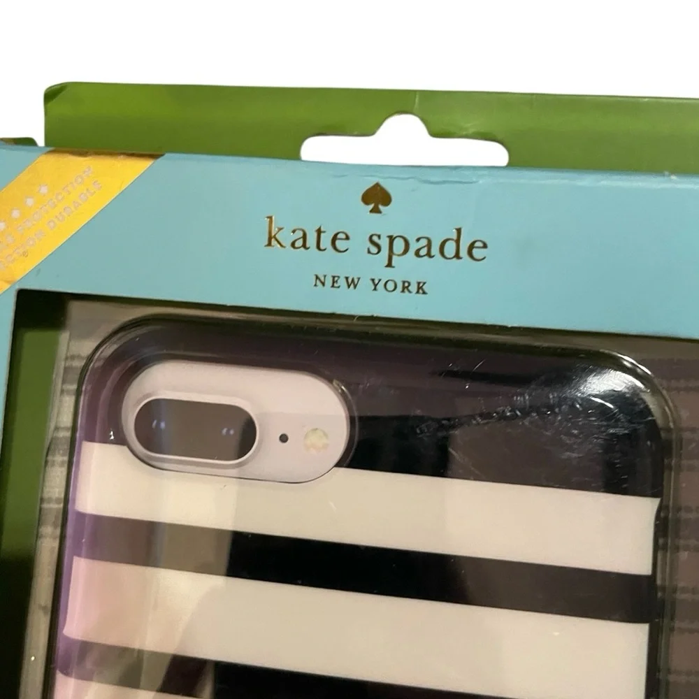 Kate Spade Black and White Striped Case for iPhone Cell Phones‎